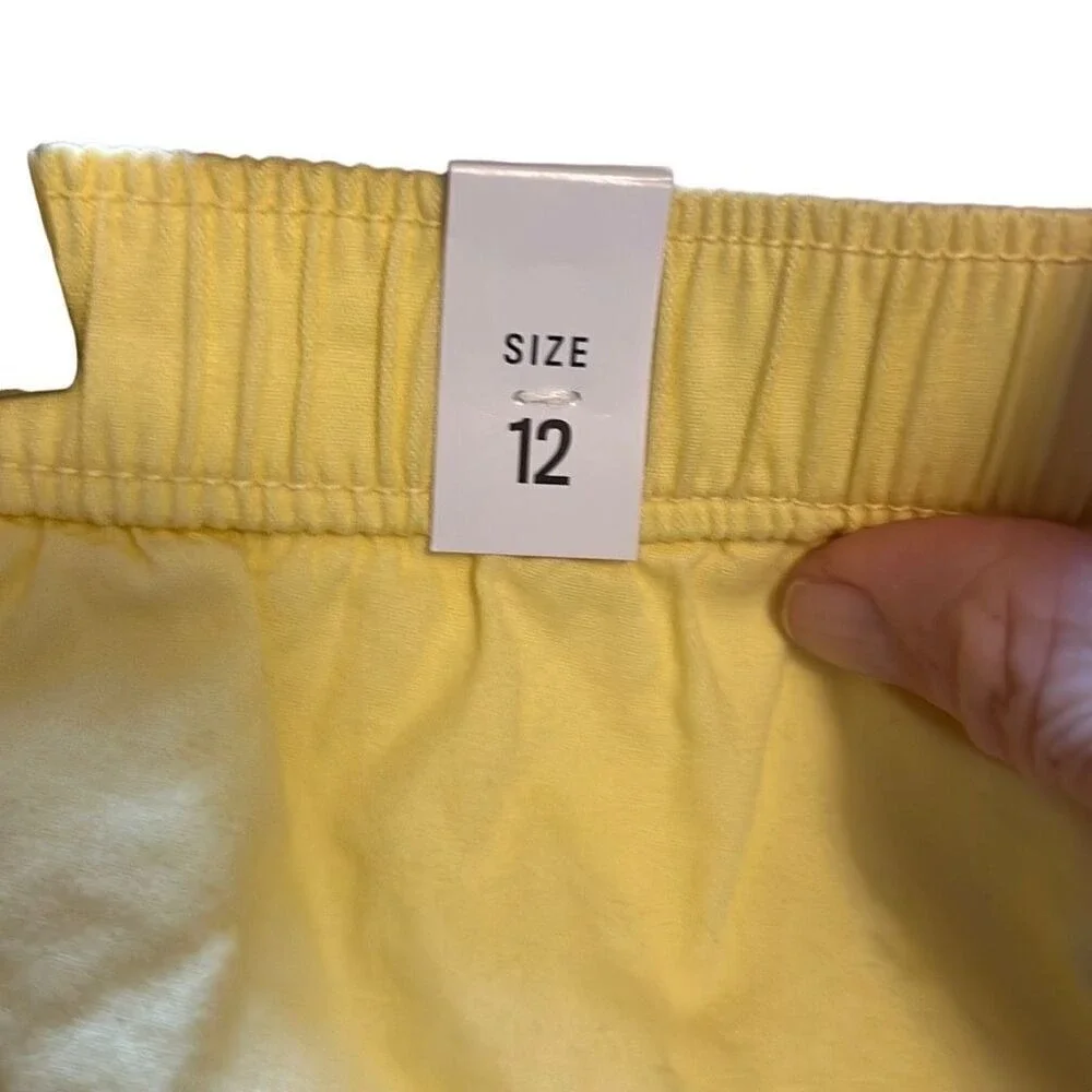 The Children's Place Chino Shorts‎ Girls Size 12 Yellow NWT Sun Valley Elastic